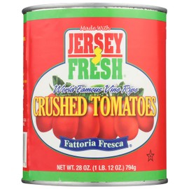Jersey Fresh Crushed Tomatoes, Fattoria Fresca, 28 Ounce (Pack of 12)