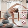 Pilates Ring and Ball Set, Adjustable Ankle Wrist Weights, Resistance