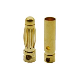 Yiqigou 20 Pairs Gold Plated 3mm 3.0mm Banana Plug Bullet Male Female Connector for ESC Lipo Battery