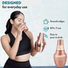 HEALTHANDWEALTH Pure Copper Water Flask with Tumbler - 1.4L (47.3