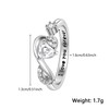 Birthday Gifts For Women Girls Adjustable Birthstone Cubic Zirconia Ring