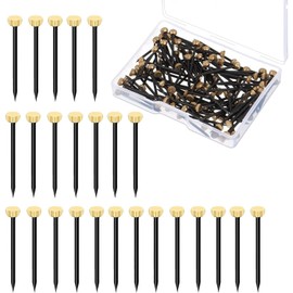 50Pcs Metal Plaster Picture Frame Hangers - Heavy Duty Picture Hanging Kit with Nails and Hooks for Secure Hanging of Heavy Frames on Plaster, Drywall, and Wood Walls