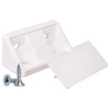 SKIR'CO (20 Pack) White Shelf Brackets 44x20x20mm 90 Degree Furniture