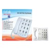 Tel UK Desk Telephone Hearing Aid Compatible - White Brand