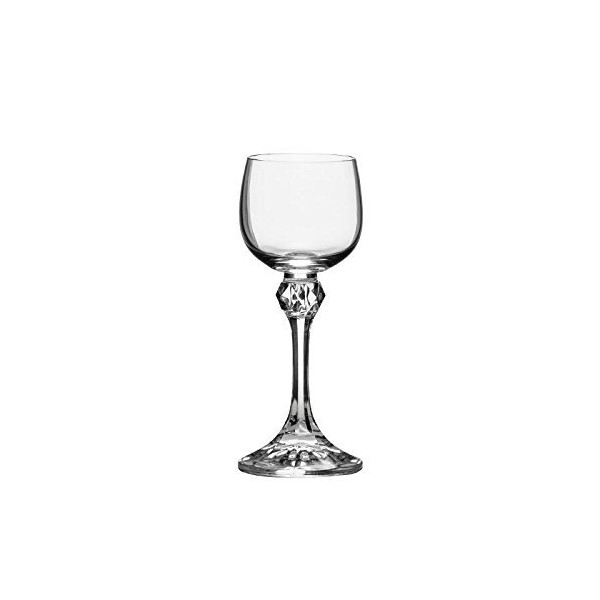 Bohemia Crystal "Julia" Liqueur Glasses, 2 Ounce, Set Of 6, Clear