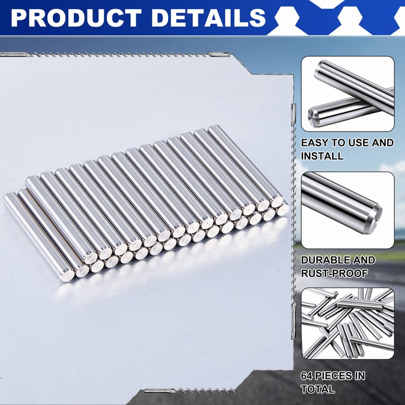 5 mm x 40 mm Stainless Steel Shelf Dowel Pin
