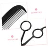 Kit Aseo Hombres Tijeras Barba Acero Inoxidable Peine Peluquería Bolsa