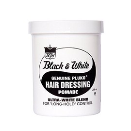 Black and White Pluko Hair Dressing Pomade 200ml