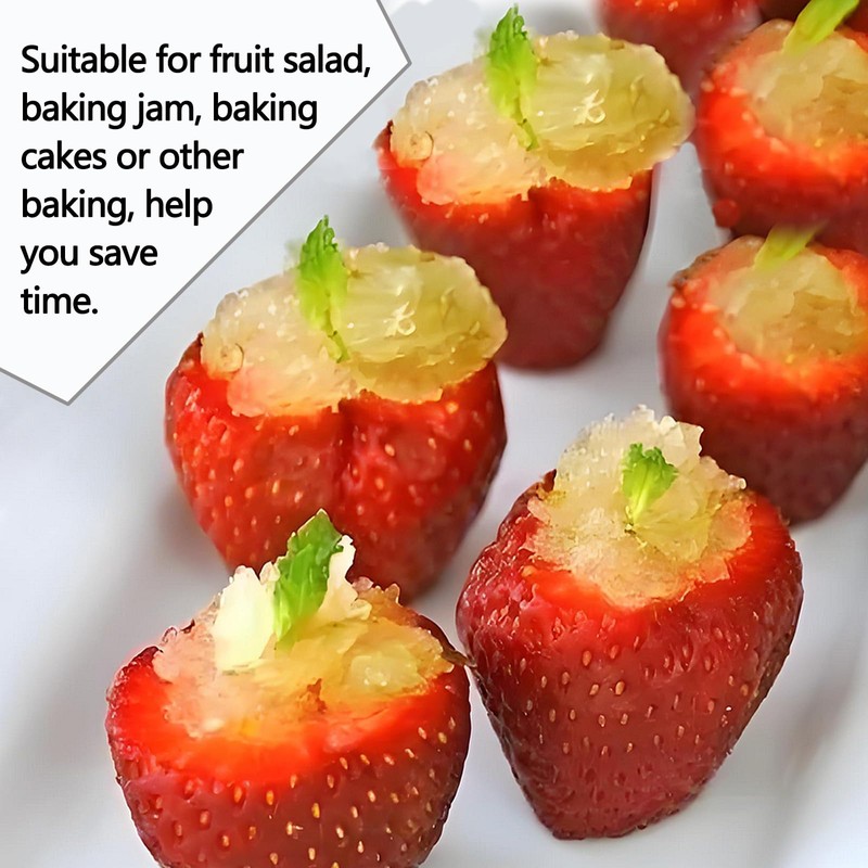 Juxiamal 2pcs Strawberry Huller, Strawberry Stem and Leaf Remover Multi