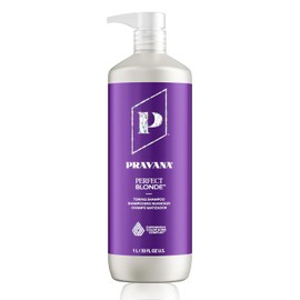 PRAVANA Perfect Blonde Shampoo Morado Matizador Cabello Rubio 976ml