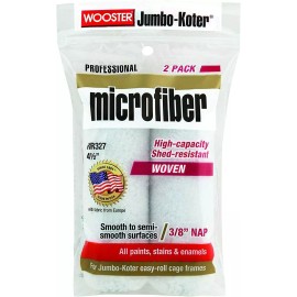 Wooster RR327 4.5" Jumbo-Koter Micro Fiber 3/8" NAP 2 PACK