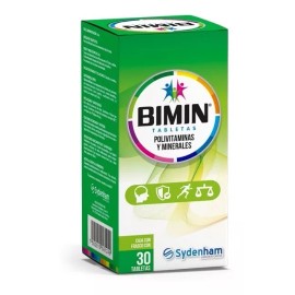 Bimin Polivitaminas Y Minerales Tabletas C/30