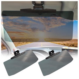 2PCS Anti-Glare Sun Visor for Car,Car Visor Extender Sun Blocker for Sun Protection and Shading,HD Car Visor Extender All Season Fit for Cars Trucks SUVs (2PCS)