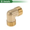 HEROFFIX Brass Pipe Fittings 3/4" Male External Thread Elbow 1.73"