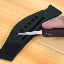 Meideal Acoustic Guitar Bridge Pin Hole Slotting Saw - 0.047" / 1.2mm, Luthier Setup Repair Tool Guitar Bridge Slot File