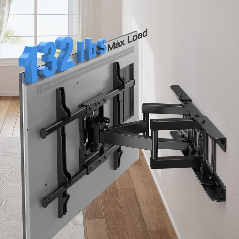 Full Motion TV Wall Mount Articulating Arms Swivel Tilt Rotation