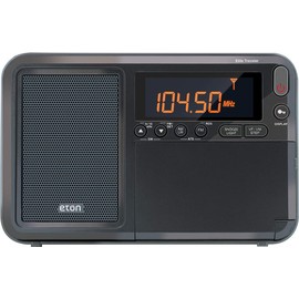 Eton Elite Traveler AM/FM, Longwave, Shortwave Radio with RDS, World Clock, 500 Stations, Dial Tuning, Alarm, Sleep Timer, Leather Case, Portable International Radio with High-Contrast LCD