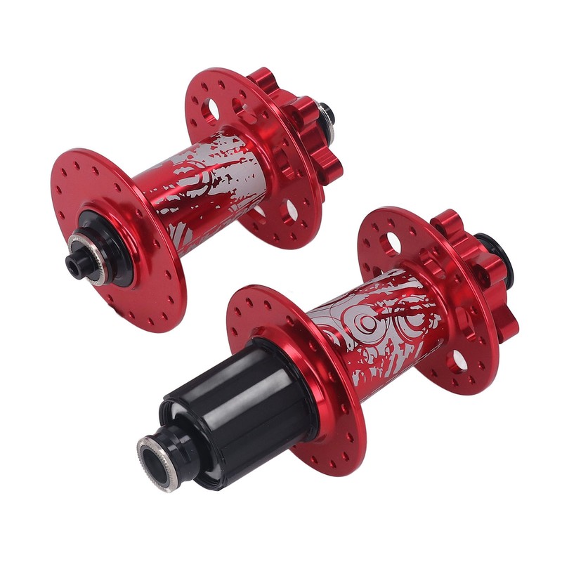 2pcs Bolany Bicycle Hub Red Aluminium Alloy 32 Holes 4