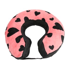 Pet Protective Inflatable Collar Adjustable Soft Pet Recovery Collar for Small Medium Large Dogs Cats Love Peach Model S