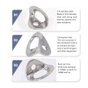 10Pcs Climbing Hanger Lightweight Stainless Steel Rock Climbing Anchors for