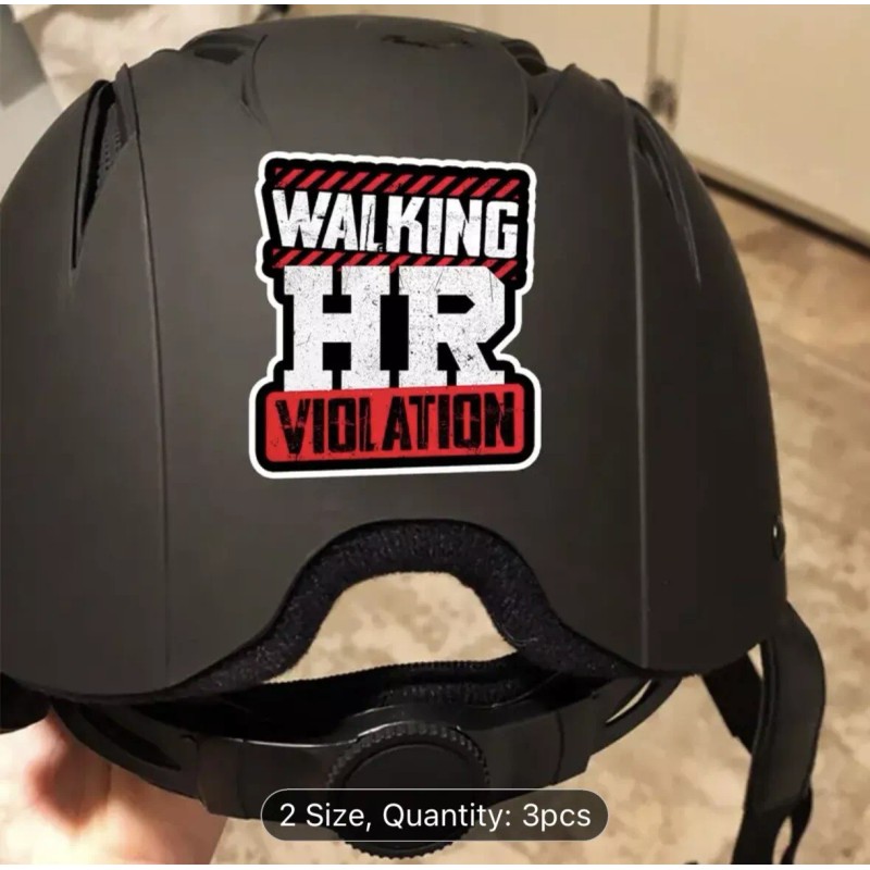 Unbranded 3 Pcs Funny Hard Hat Stickers Construction Electrician Helmet