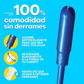Tampax Tampones Pearl para Flujo Abundante, 8 unidades. Con aplicador más fácil de colocar*