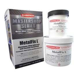 Abatron Metalfix L Metal Repair Kit - Aluminum-Filled - Metal Epoxy - Metal Repair Putty and Structural Adhesive - Gray