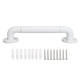Shower Grab Bar Bathroom Anti Slip Shower Handle Safety Handrail for Elderly People Handicap for Home Hotel White