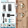 Keyless Entry Door Lock Deadbolt with Handle Set, Smart Locks