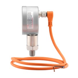 MEASUREMAN Digital Remote Pressure Gauge, 270° Rotatable Body, RS485 Data Transmission, 3-Digit LED Display for Precision Pressure Monitoring