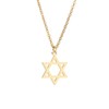 Women Star Pendant Gold Hexagram Necklace (Gold, One size)