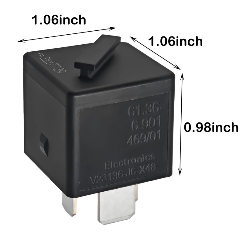 (Pack of 2) V23136-J6-X48 12VDC 4 Pin Automotive Power Relay