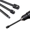 Bestgle 3pcs Socket Adapter Impact Driver Extension Set Hex Shank