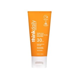 Thinksport Everyday Face Sunscreen, Naturally Tinted, Currant, 2 Ounce