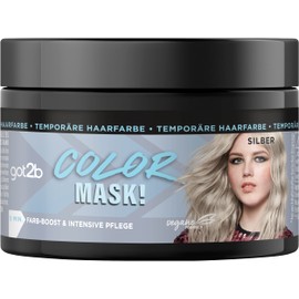 got2b Color Mask! Silver (150 ml), temporary hair colour for colour boost and intensive care in just 5 minutes, washable hair colour with nourishing coconut oil