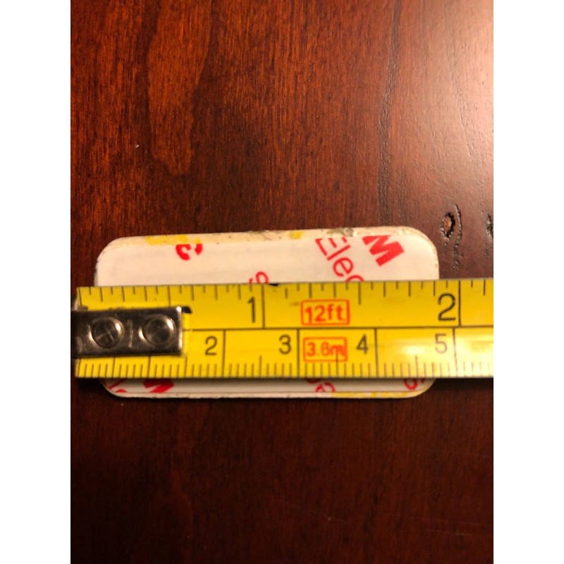 Tumi Extra X-SMALL BLACK Leather Monogram Initial Patch Luggage Adhesive