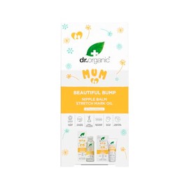 Dr Organic New Mum Gift Set with Organic Calendula, Nipple Balm & Stretch Mark Oil, Soothing Skincare Essentials, Pregnancy Safe, Calming, Natural, Vegan, Cruelty-Free, Paraben & SLS-Free, Organic
