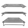 Kingrol 2-Piece Cooling Rack with Collapsible Folding Legs - for