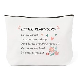 QONCV Cosmetic Bags, Inspirational Motivational Encouragement Gifts for Women Christmas Birthday, Make Up Bag Presents for Nurse Friends Teacher Ideas