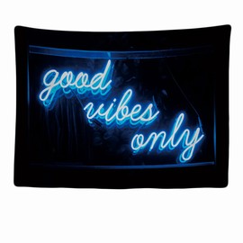 Ulticool - Good Vibes Only - Tapestry - 200 x 150 cm - Large Wallpaper - Poster Decoration - Gaming - Gift Girl Boy - Decoration - Cloth - Tapestry