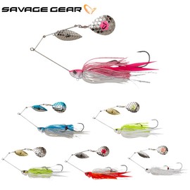 Savage Gear Da'Bush Spinnerbait (Red Head Silver, 18cm 42g Sinking)