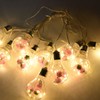 Light String 100LEDs Copper Wire Light String Artificial Rose E27