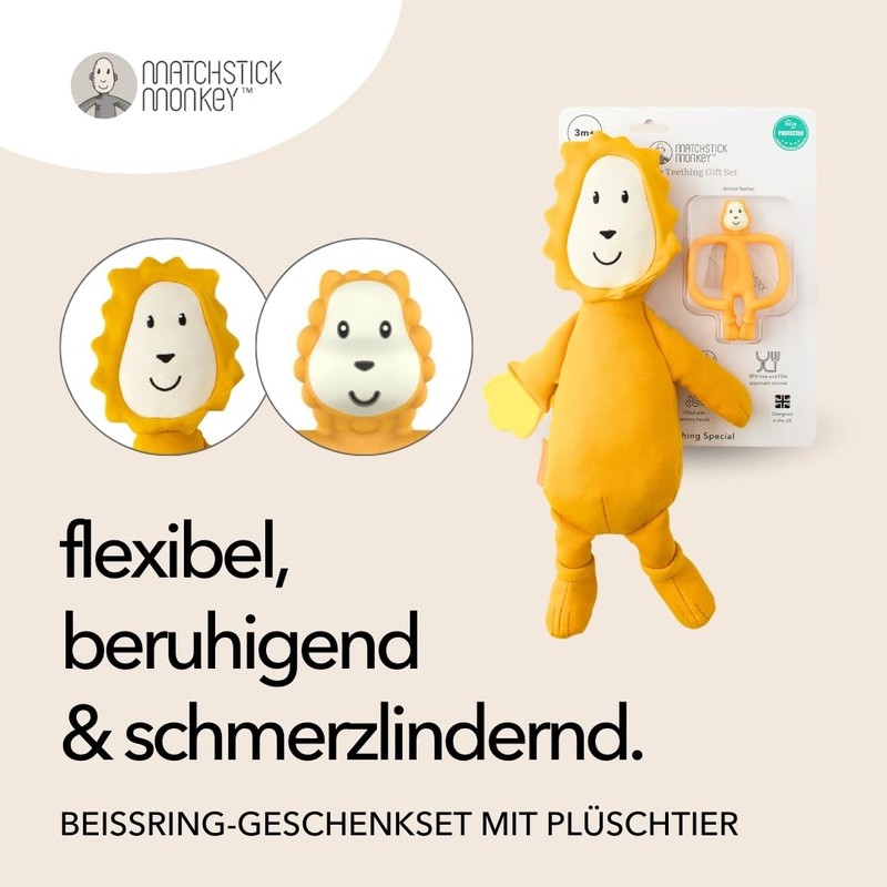 Matchstick Monkey Gift Set - Teether & Plush Toy -