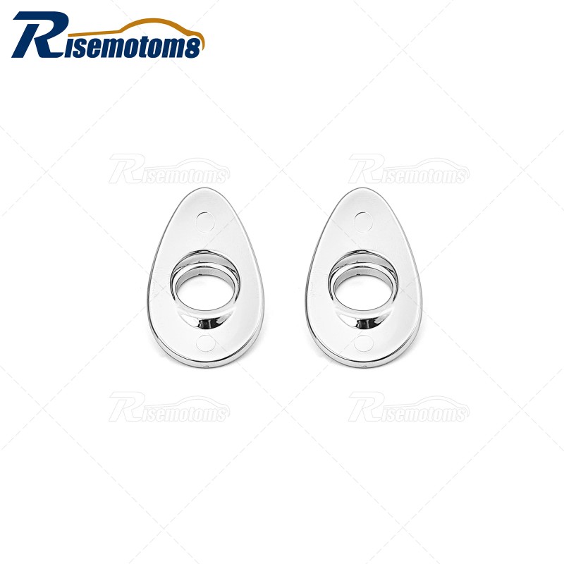 Risemotom8 Chrome Rear Turn Signal Light Relocation Mount Kit For