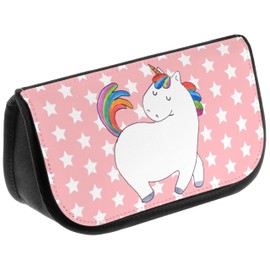 Mr. & Mrs. Panda Pegasus Unicorn Cosmetic Bag Gift Different Rider Unicorn Cosmetic Bag Colourful Toiletry Bag, red, Hand Drawn