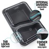 2 Compartment Meal Prep Containers - Reusable BPA Free Plastic