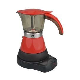 Bene Casa Cafetera eléctrica Espresso Maker, Color Roja de 3 Tasa . Marca Bene Casa