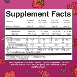 MaryRuth’s Liquid Iron | Iron Supplement for Women Men & Kids | Red Blood Cell Formation | Oxygen Support | Energy Metabolism | Ages 4 & Up | Sugar Free | Vegan | Non-GMO | Gluten Free | 15.22 Fl Oz