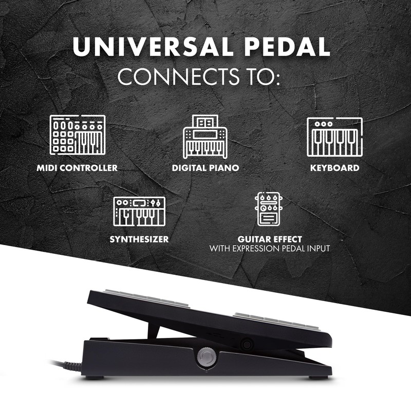 M-AUDIO EX-P Expression Pedal for Keyboards, MIDI Keyboards/Controllers and Supported