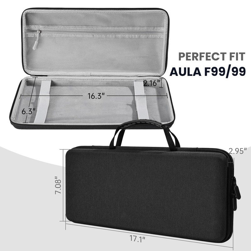 Hard Shell Travel Keyboard Case for AULA F99/ 99, AULA